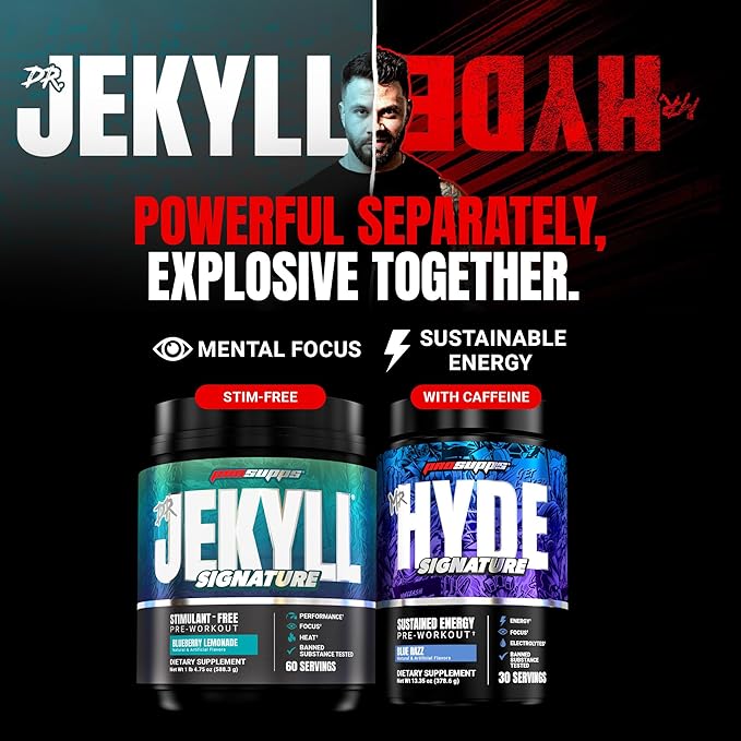 PROSUPPS Mr. Hyde Nightmare Pre Workout Powder with Caffeine & Beta Alanine - Preworkout for Intense Energy, Mental Focus & Performance - Gym & Fitness Supplements (Orange Creamsicle, 30 Servings)
