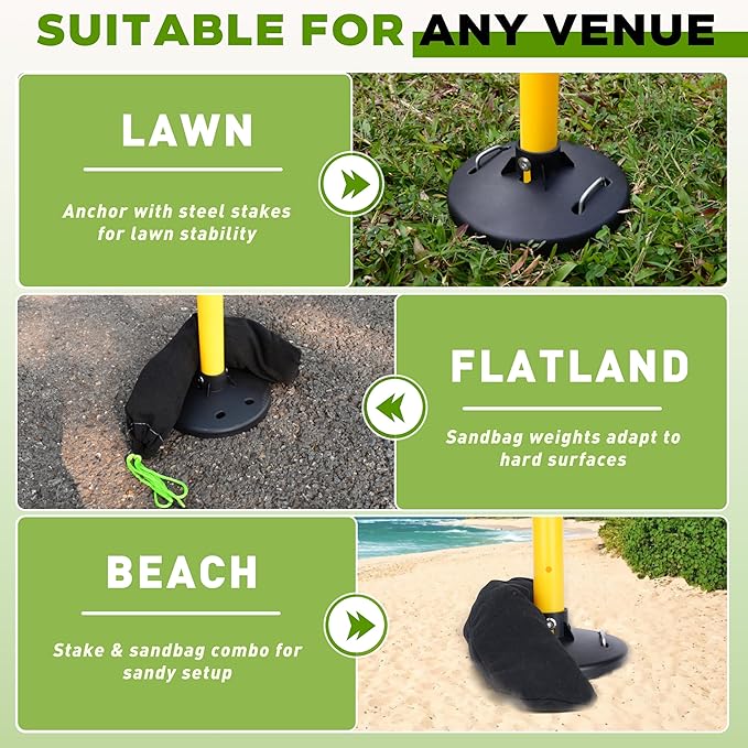 Flying Disc Game Set, Disc Toss Outdoor Games Height Adjustable Bottle Drop Set, Score Tracker, Portable Bottle Set for Family Yard Lawn Beach