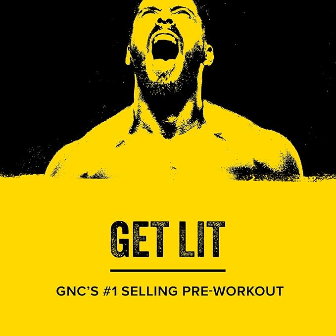 BEYOND RAW LIT Pre Workout Powder Supplement for Men and Women, Energy, Focus, Endurance, Pumps, Nitric Oxide Boost, 250mg Caffeine, Creatine, Beta Alanine, Orange Mango, 30 Servings