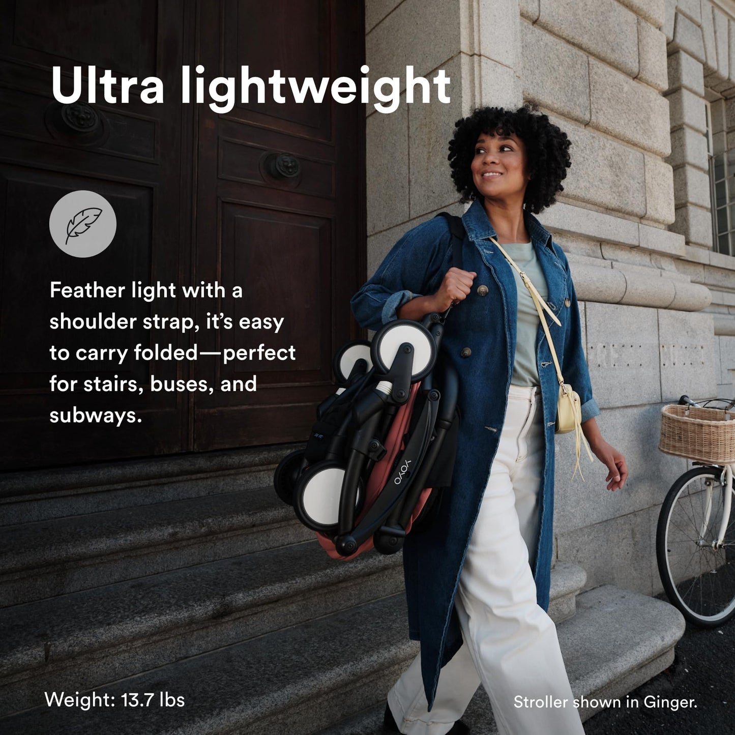 Stokke YOYO3 Stroller from 6 Months - Includes Black Frame/Stone Seat Cushion + Canopy - Folds in & Out in a Flash - Light & Compact - Carry-On Compatible
