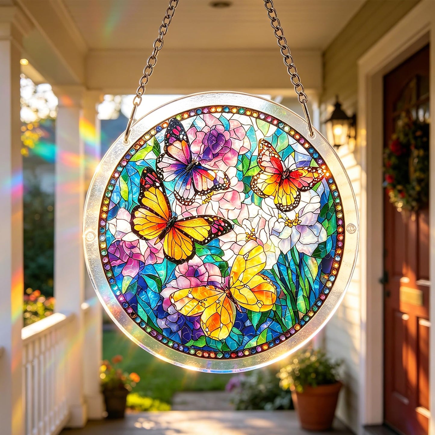 Acrylic Jigsaw Puzzle Suncatcher | 83 Pieces Acrylic Puzzles Suncatchers for Windows Hanging | Stained Glass Window Puzzle Sun Catcher for Adult | Aesthetic DIY Arts & Crafts for Home Decor