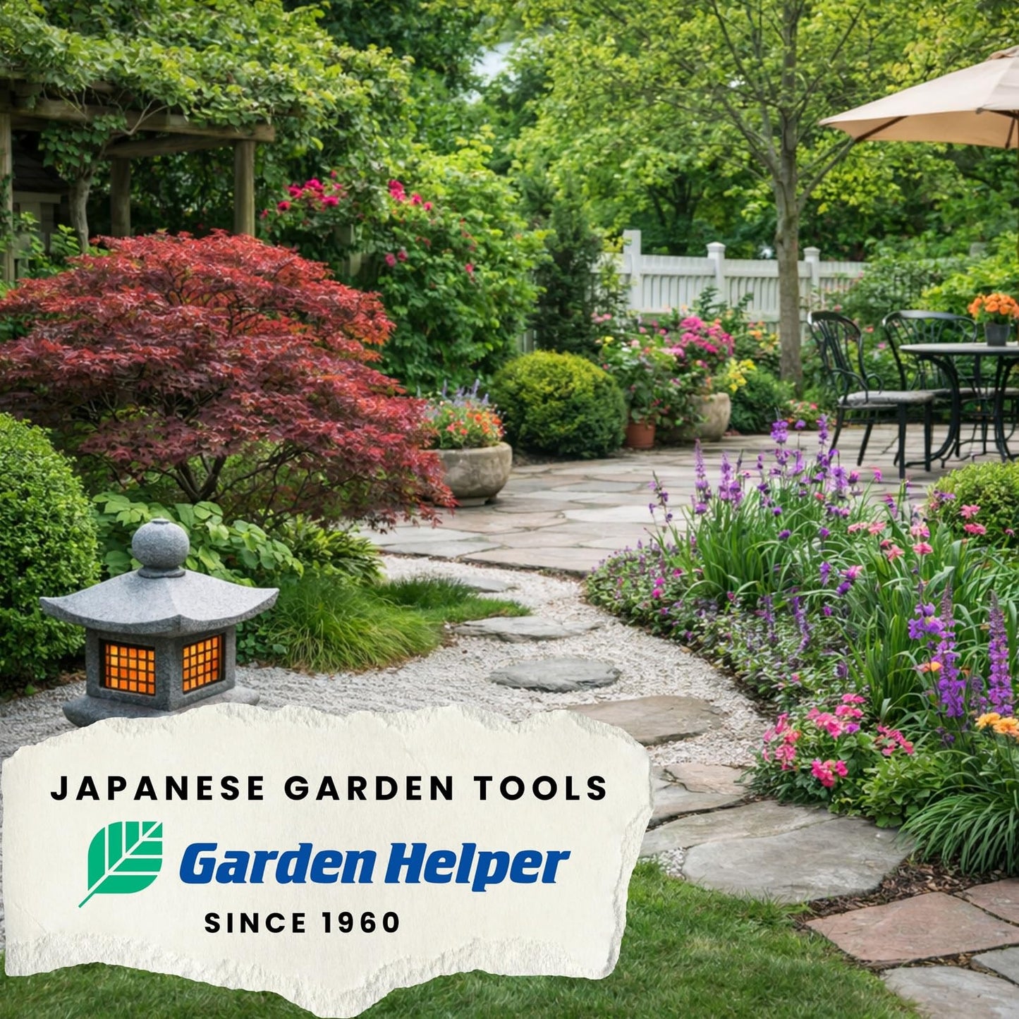 Japanese Garden Trowel Heavy Duty Japanese Steel with Wood Handle, Garden Transplanter Tool for Digging, Scooping, Transplanting, Made in Japan, Large Silver