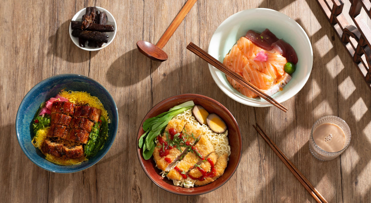ArtifexCeram 8 Inch Ceramic Ramen Bowl Set of 2, 40oz Japanese Bowls with Spoons & Chopsticks,Durable,Microwave & Dishwasher Safe,Perfect for Ramen,Pho,Salad,Soup,Noodles，Mixing bowls（Amber）