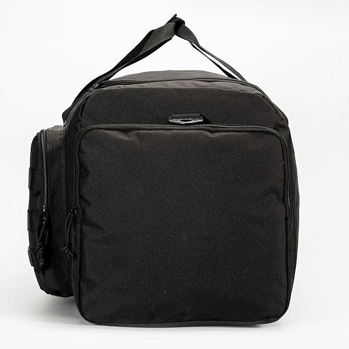 Super Quality 60L Large Duffel Travel Bag Luggage Foldable Bag Cargo Sport Gear Equipment Skiing Hardware Bag Heavy Duty& Durable(Black)