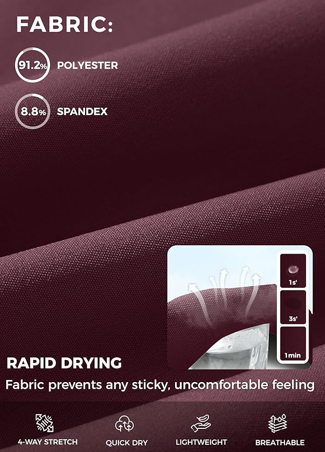 Willit Women's 7" Athletic Running Shorts Long Workout Hiking Shorts Quick Dry High Waisted Active Zipper Pocket(XX-Large)