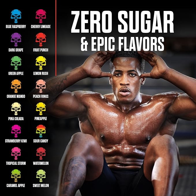 JNX SPORTS The Curse! Pre Workout Powder for Men & Women, Caffeine, Beta-Alanine, Creatine, L-Citrulline, 50 Servings, Sweet Melon Flavor ??Boost Energy, Strength & Focus