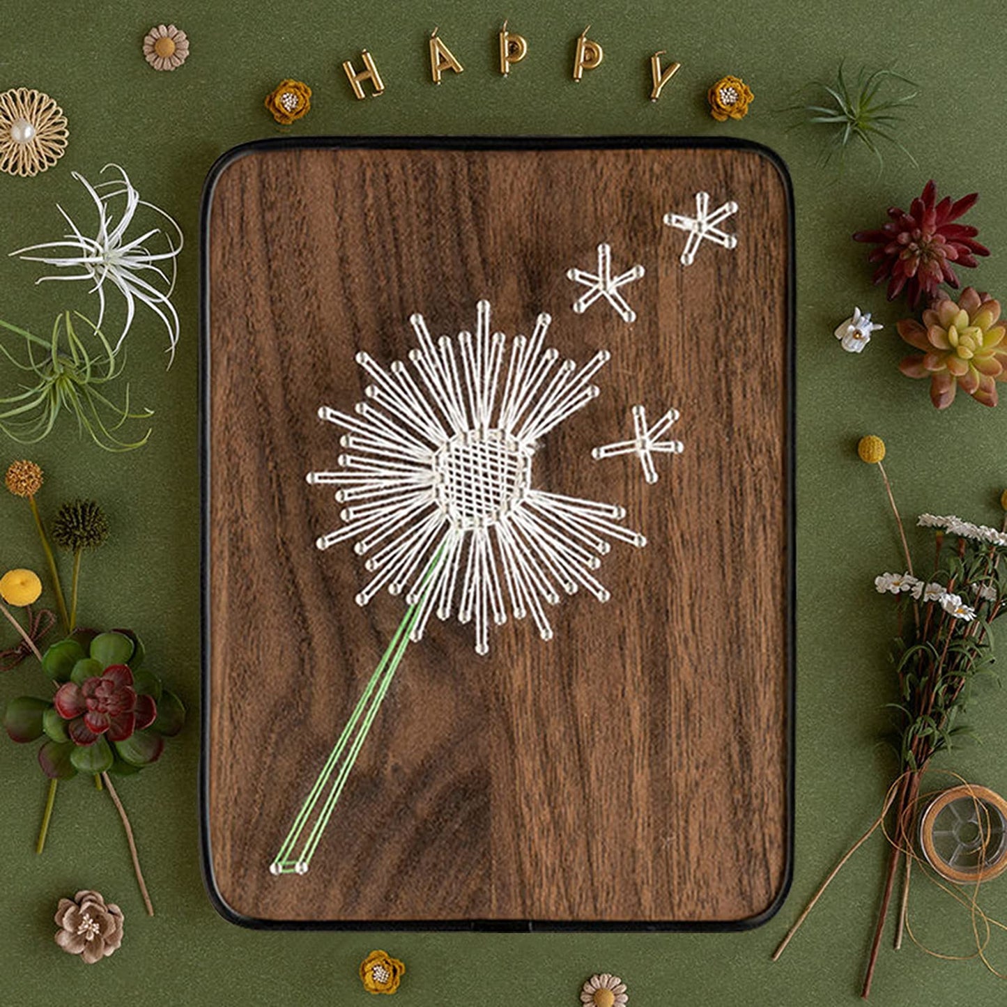 BAZIMA DIY String Art Kit for Beginner,Unique Gift, DIY Dandelion Craft Kit,Craft Kit for Holidays