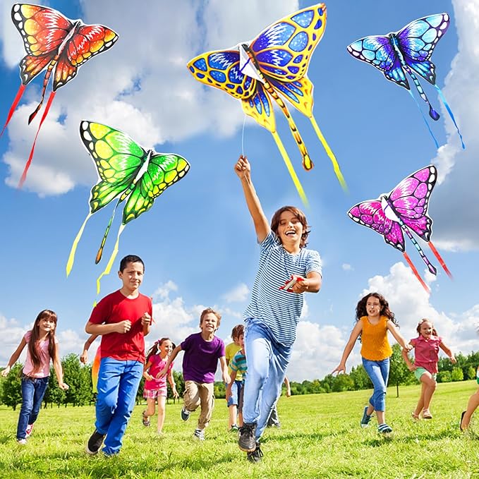 Easy to Fly Kites for Kids & Adults, Butterfly Kites with String & Hand for Beach,Outdoor Toys Birthday Gifts for Boys Girls Ages 4 5 6 7 8-12 Years Old