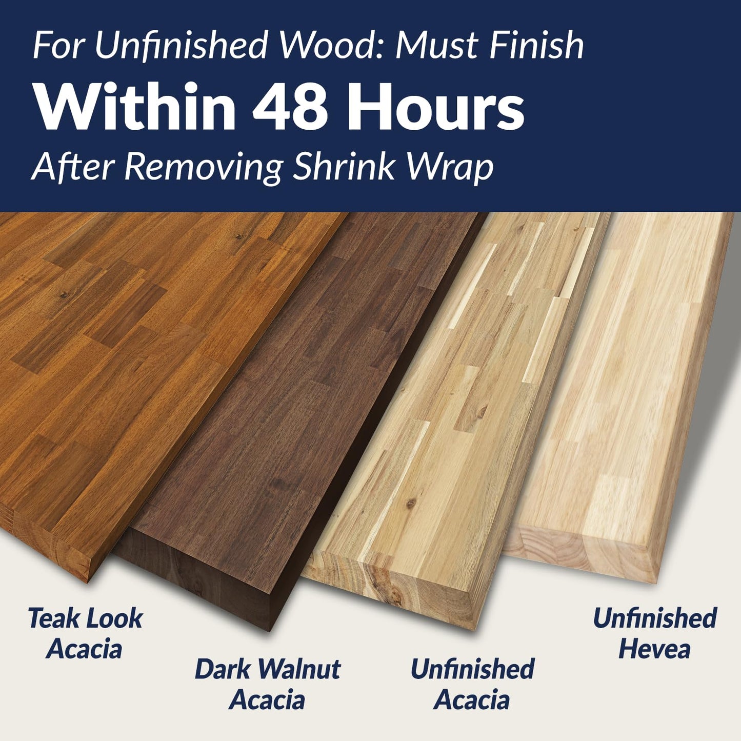 Howizz Butcher Block Countertop 8ft x 25 x 1.5 Inches, Unfinished Solid Hevea Wood Table Top, Wood Countertop for DIY Desk Top, Workbench Top, Kitchen Countertop