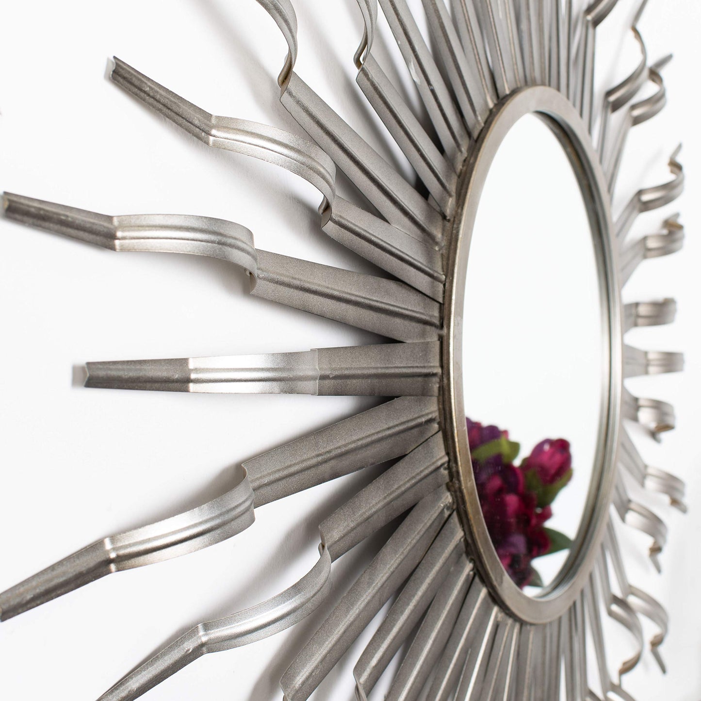 Safavieh Home Naya Gunmetal Sunburst 36-inch Decorative Accent Mirror