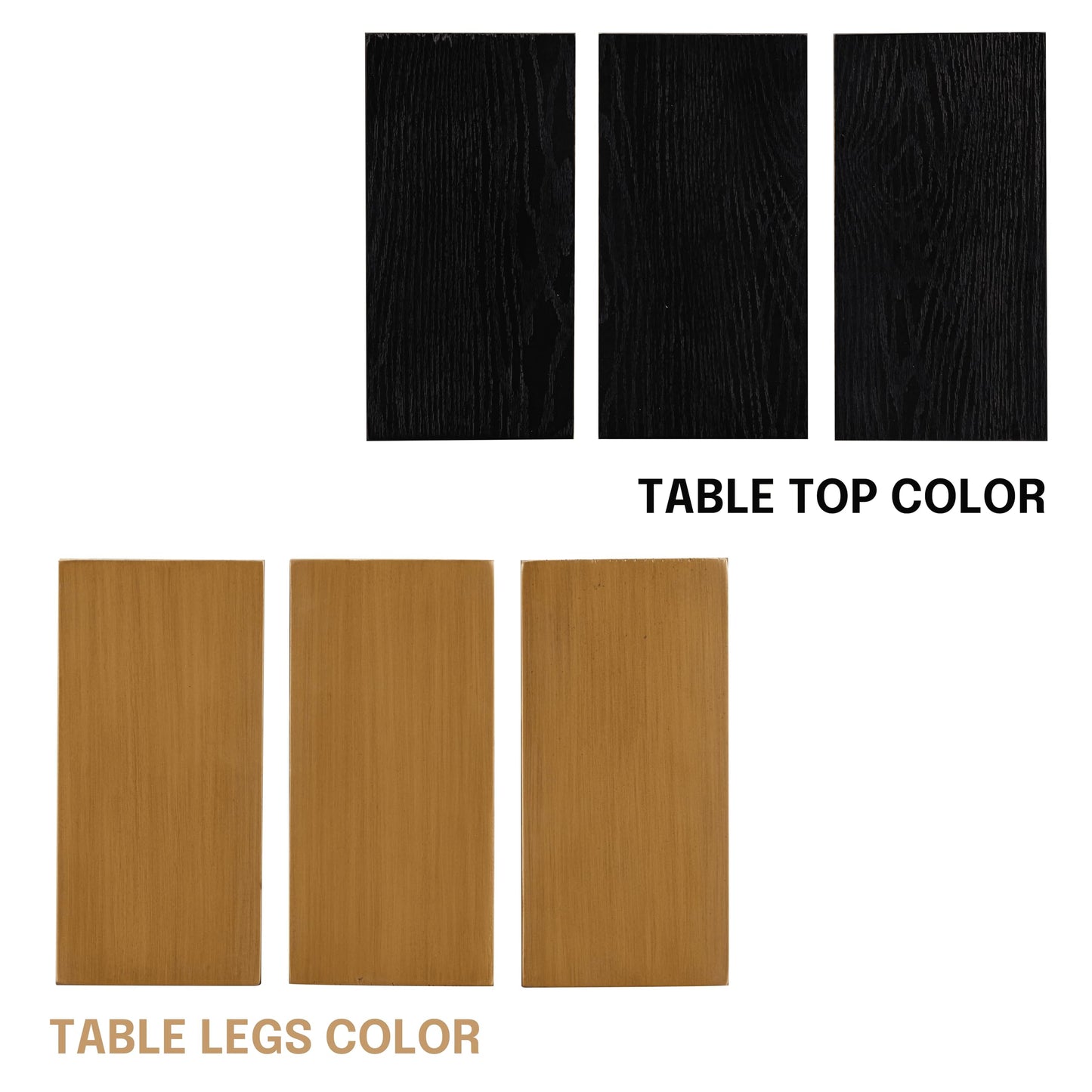 NTC Tribase 47 Inch Modern Design, Round Dinner Table for Dining Room, Living Room Furniture, Effortless Assembly, Burnt Black