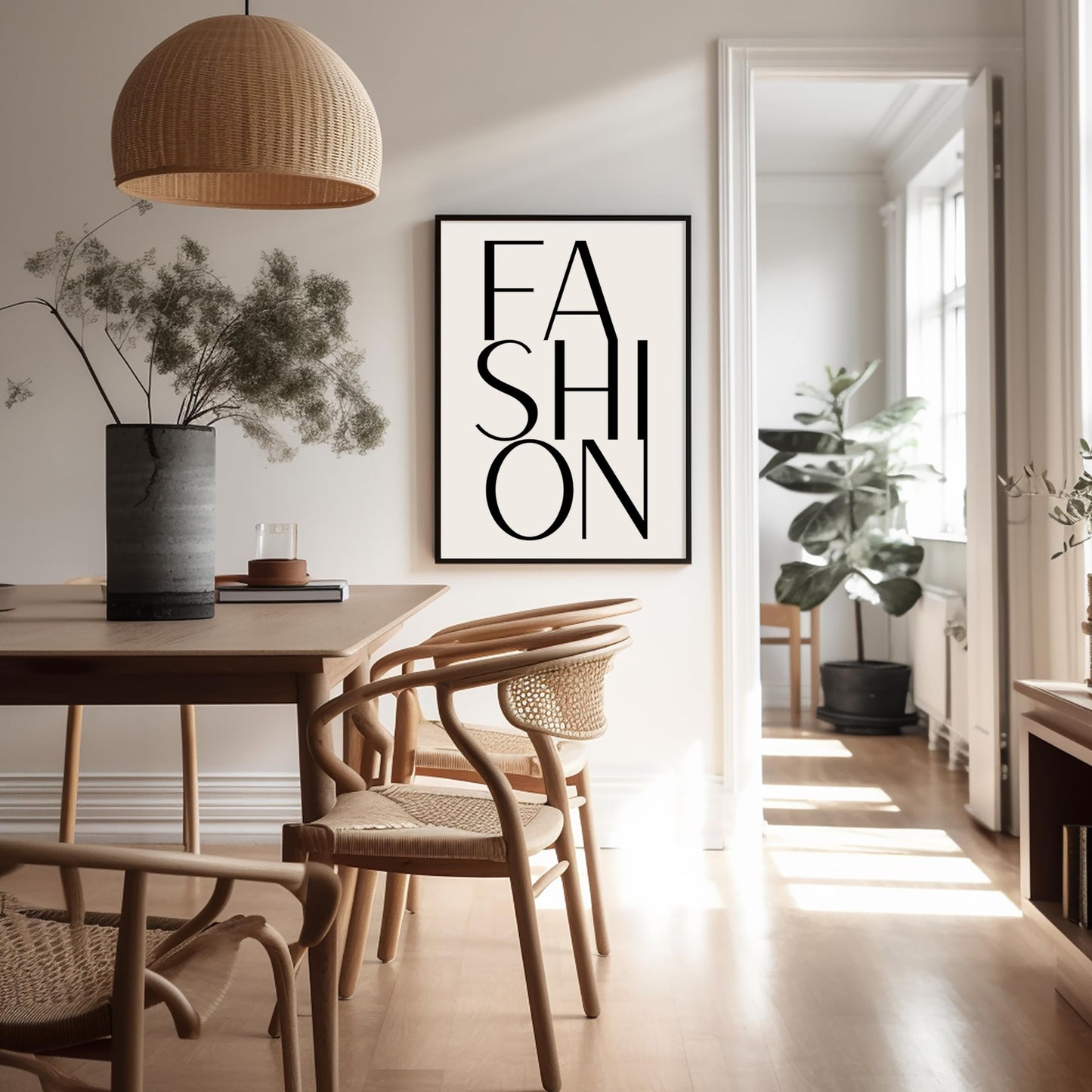 Poster Master Fashion Poster - Typography Print - Trendy Wall Art - Modern Art - Gift for Men, Women & Fashionista - Minimal Wall Decor for Living Room, Bedroom or Office - 8x10 UNFRAMED Wall Art