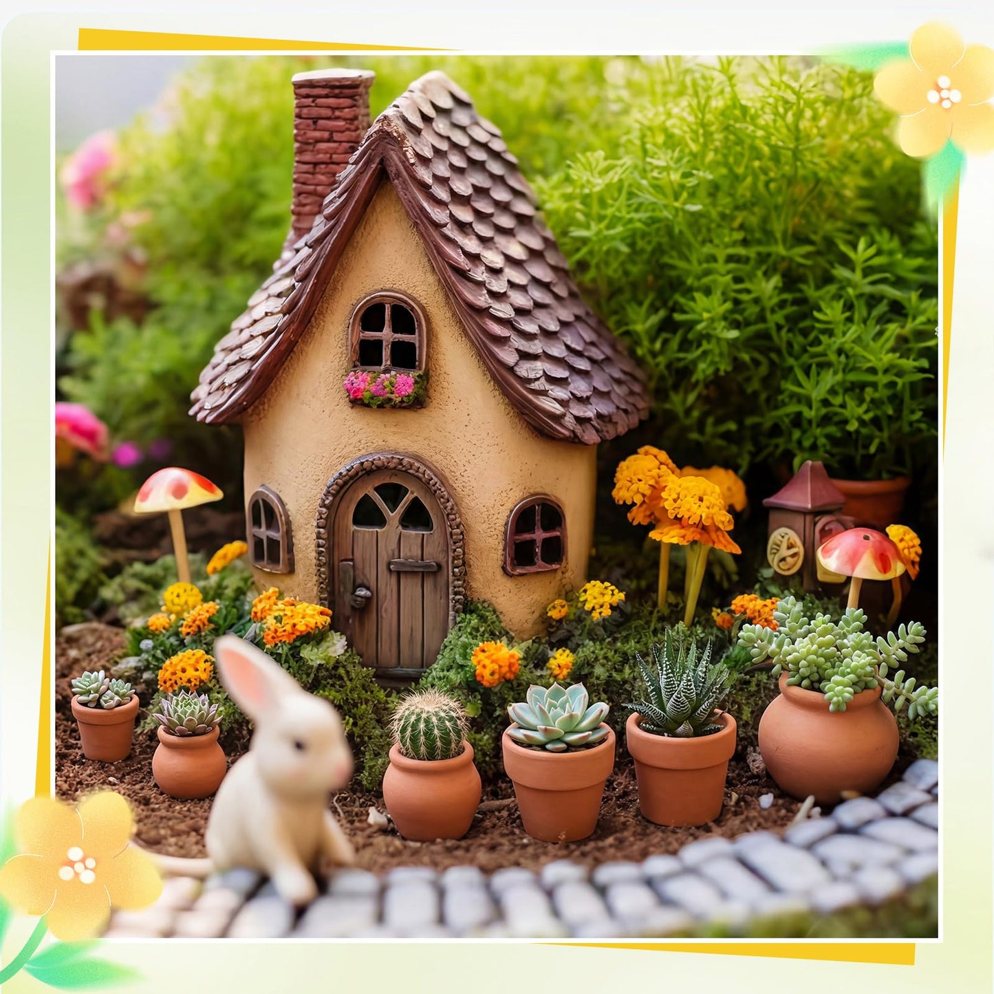 Maxdot 36 Pcs 1.34'' 0.7''Small Terracotta Pot Mini Clay Tiny Flower Pots Bulk Cactus Succulent Plant Nursery Pots Dollhouse Flower Pot for DIY Craft Garden Plants Office Home Decoration, 6 Styles