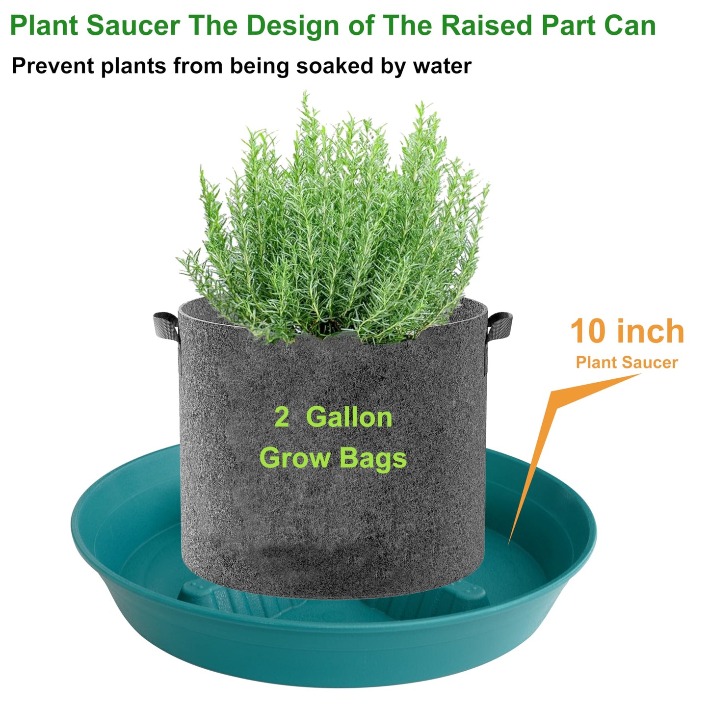 Feyvdzv 4 Pack Plant Saucer 10 inch, 8 12 14 17 inch, Plant Stand Plastic Plant Saucers for Indoors Outdoor, Heavy Duty Flower Plant Risers for Inside Pots, Pot Saucers for Plants, Grow Bags Saucers