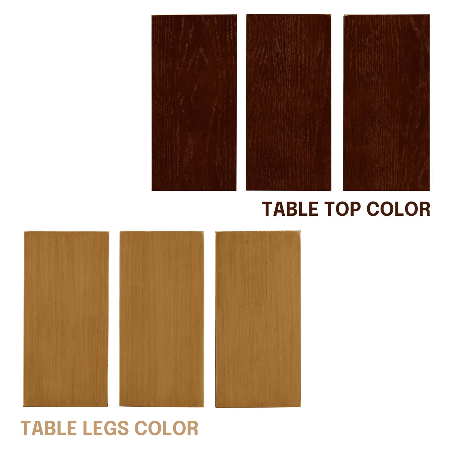 NTC Tribase 47 Inch Modern Design, Round Dinner Table for Dining Room, Living Room Furniture, Effortless Assembly, Dark Walnut