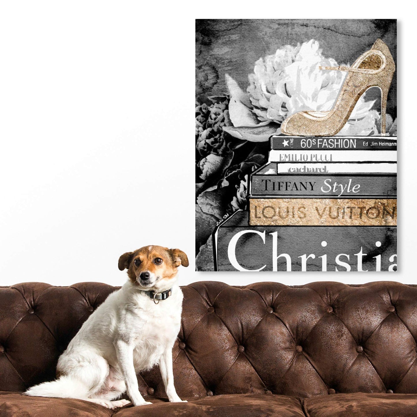 The Oliver Gal Artist Co. Fashion and Glam Wall Art Canvas Prints Mind' Home Décor, 20" x 24", Gray, Gold