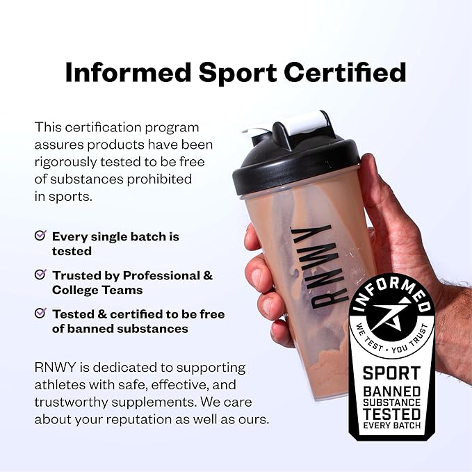 RNWY 25g Acai Protein + 5g Creatine Powder, Vegan Plant-Based Protein with Digestive Enzymes to Build & Recover, 21 Servings