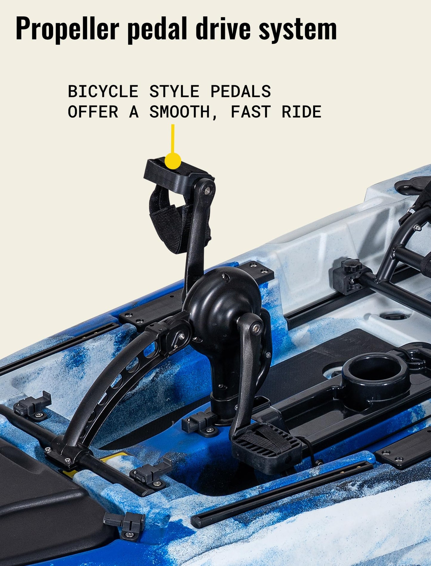 RC 10' Single Pedal Kayak - Propeller Drive (Green Camo)