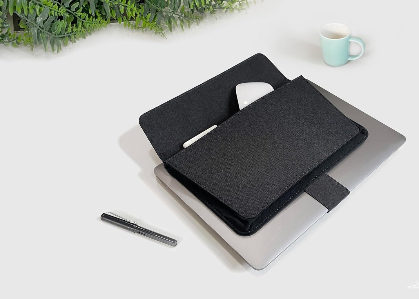 Backpack 13"-15" Beblau FOLD PRO Portable Tech Organizer Attachable Device Pouch & Desk Sleeve | Gadget Case for Office