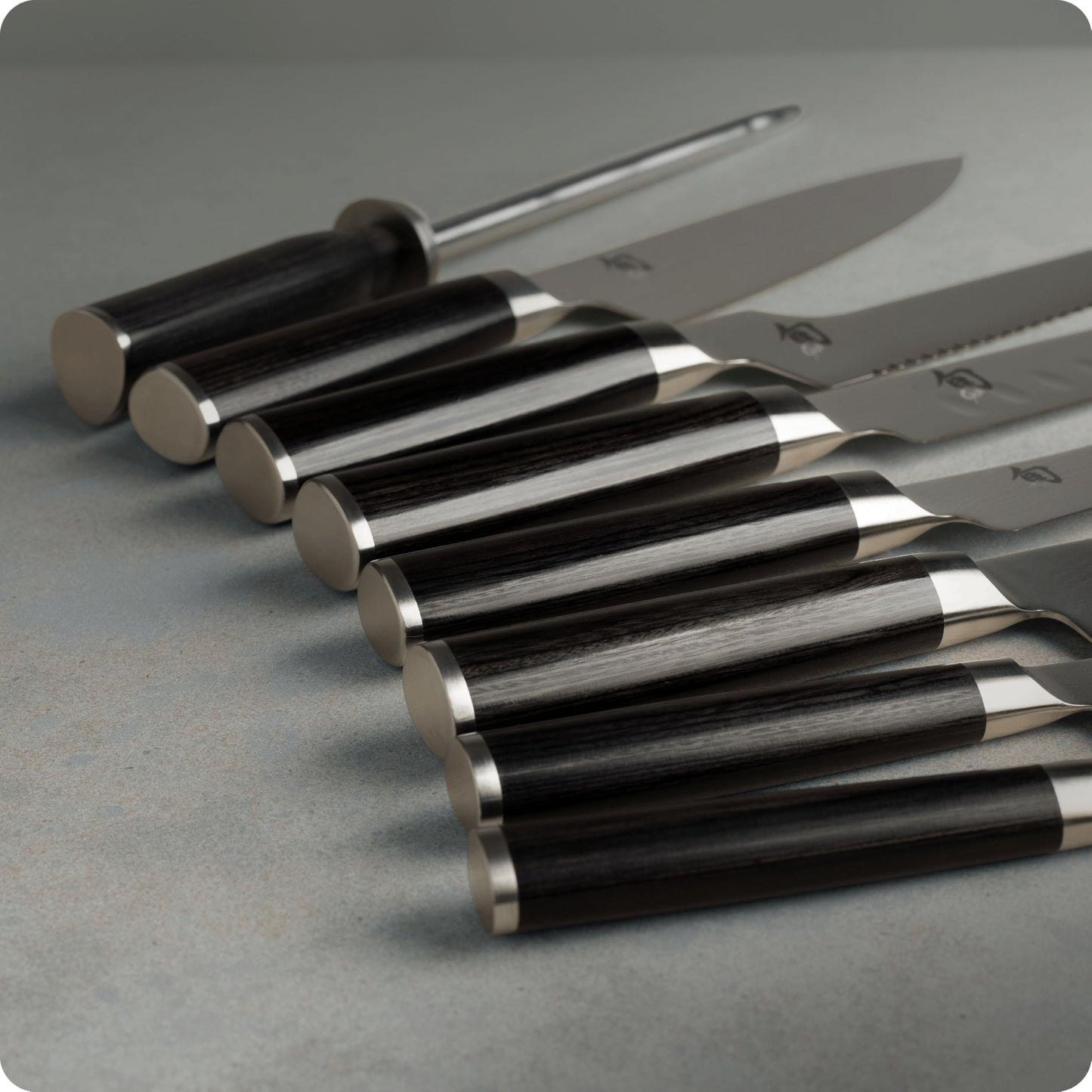 Shun Classic 9 Pc Chef's Choice Knife Block Set