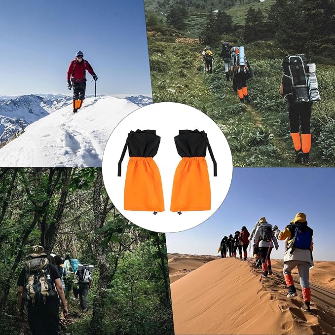 INNOLIFE Unisex Waterproof Snowproof Outdoor Hiking Walking Gaiters Climbing Hunting Snow Legging Leg Cover Wraps