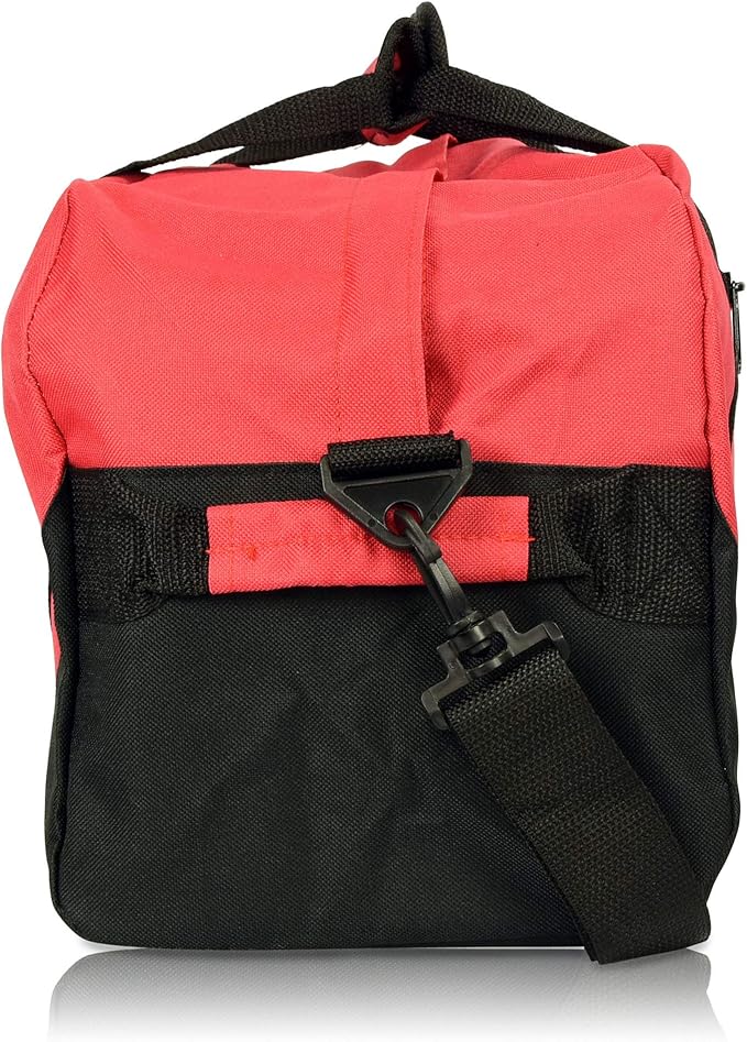 DALIX 18" Two Tone Duffle Bag Medium Black Red Blue Gold Pink Purple Gray