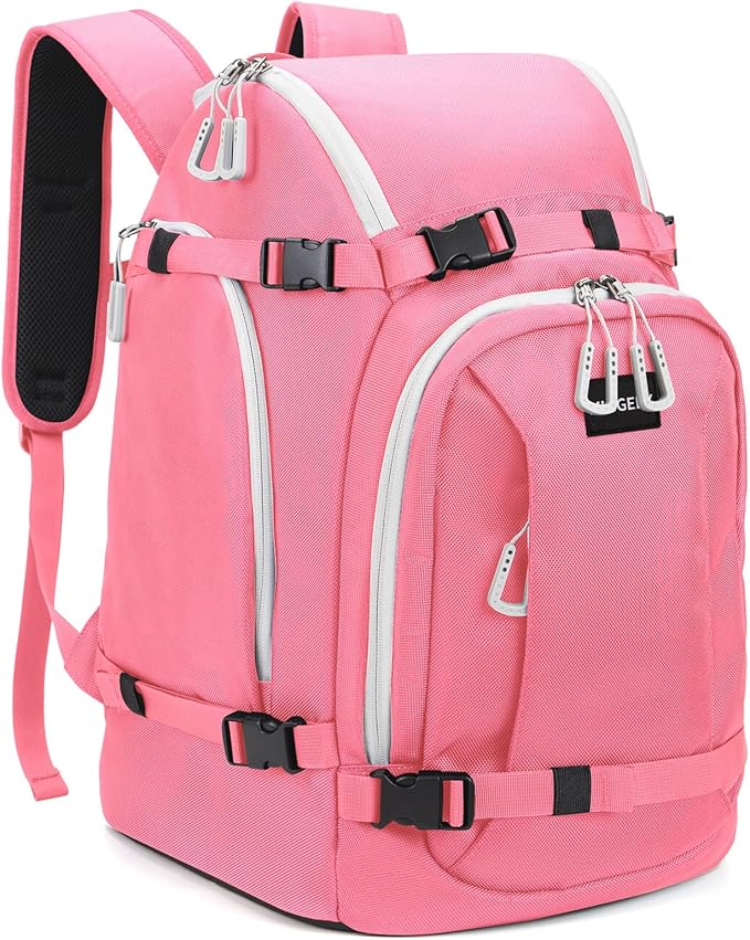 Ski Boot Bag, 50L Ski Boot Travel Backpack for Skis, Snowboard & Accessories, Waterproof Padded Ski Boot Bag Backpack