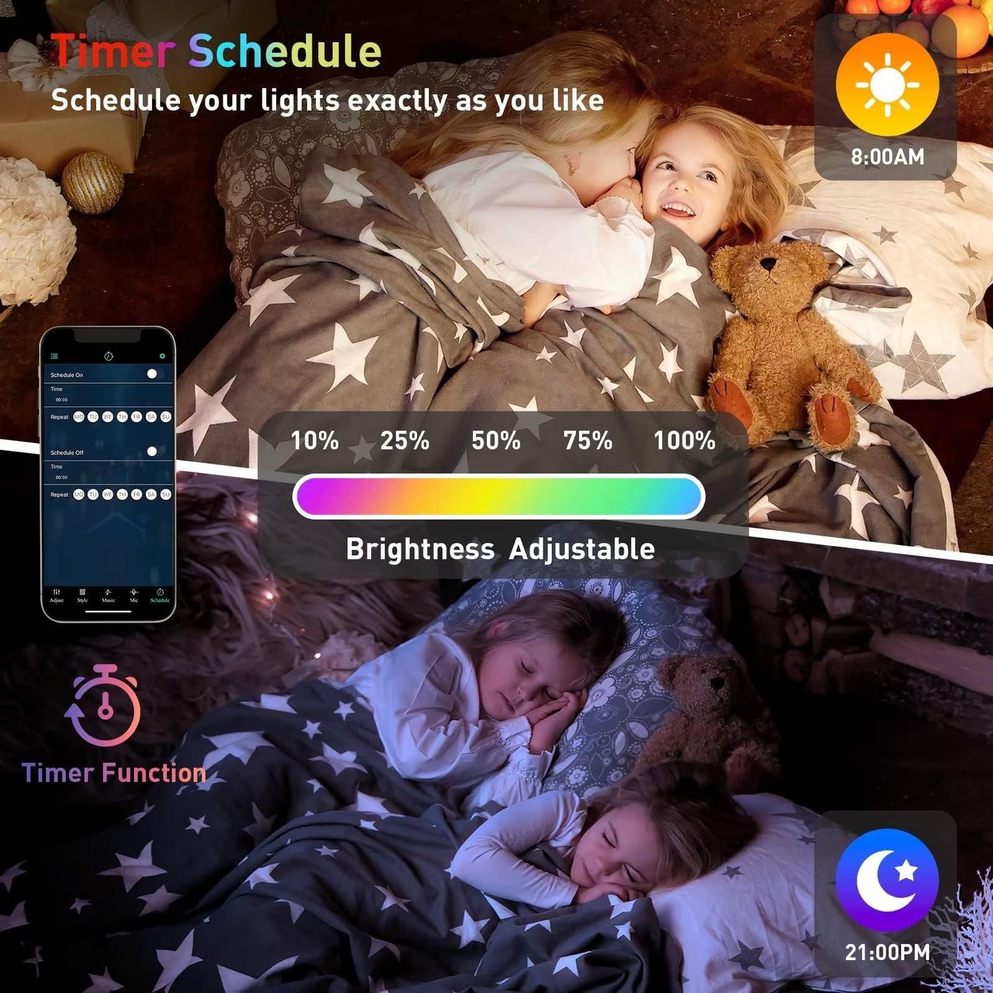 TISOFU Big Hexagon Lights LED Wall Panels, 8 Pack RGB Gaming Lights Works with Google Assistant & Alexa, APP/Music Sync & Remote, DIY Smart Modular Hexagonal Honeycomb Glide Hex Tiles Panel