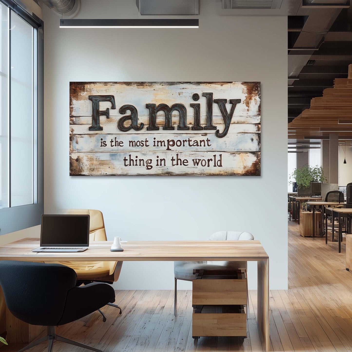 Retro Family Quotes Wall Art for Living Room Canvas Prints Family is the Most Important Thing in the World Rustic Farmhouse Art Deco Modern Artwork Bedroom Kitchen Dining Room Decor Extra Large