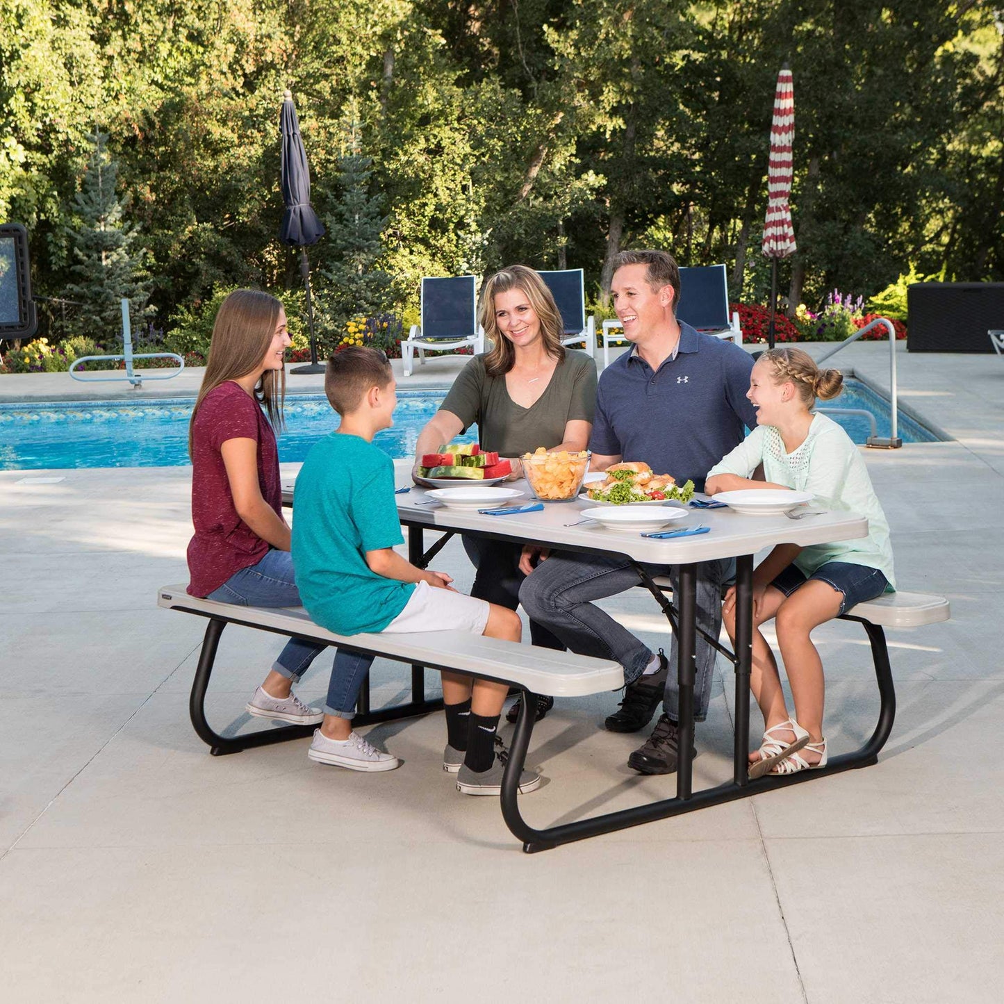 Lifetime Folding Picnic Table, 6-Foot