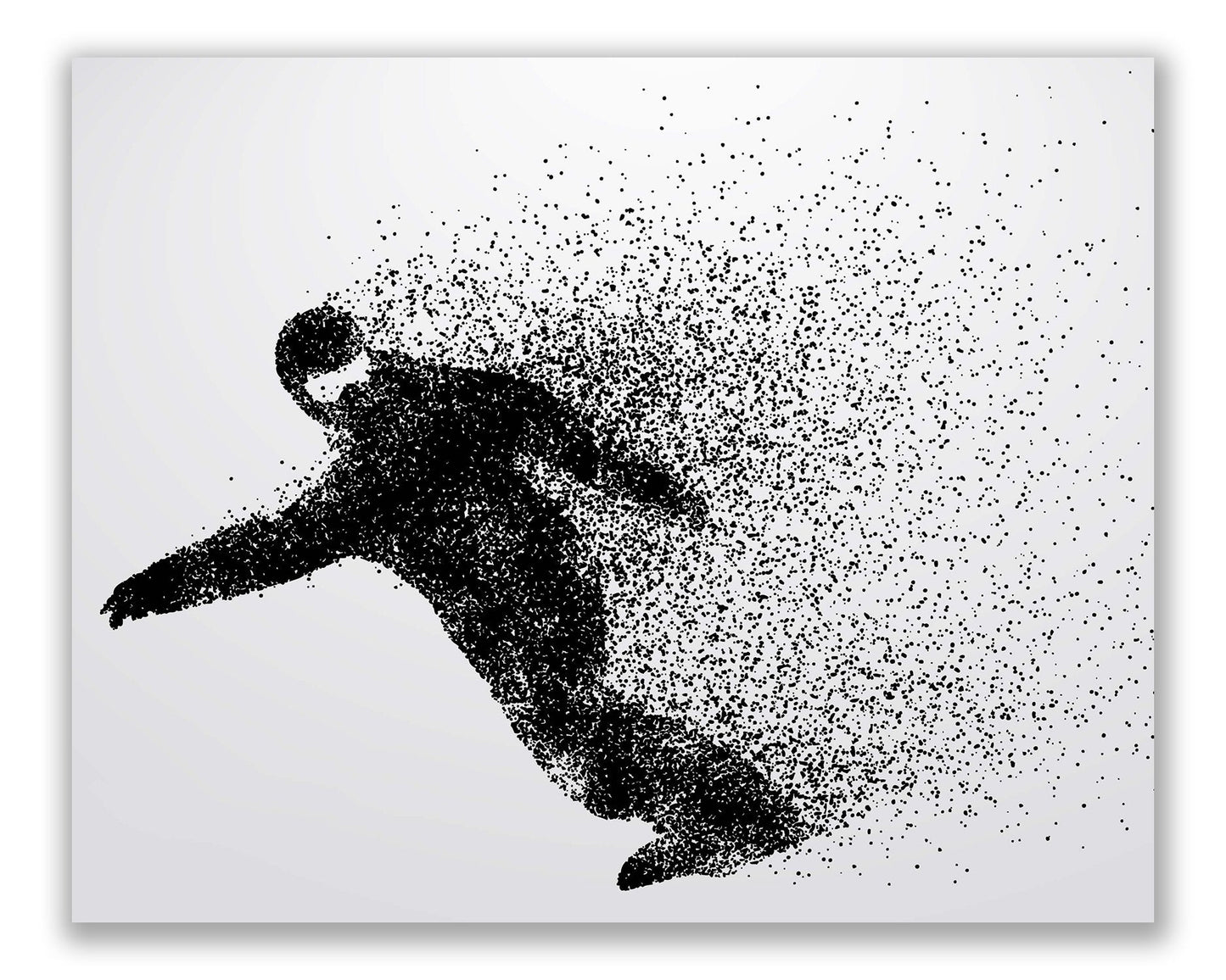 Summit Designs Snowboarding Wall Decor Art Prints - Particle Silhouette – Set of 4 (8x10) Inch Poster Photos Prints - Man Cave, Bedroom Decor - Kids Boys Girls Gift Idea