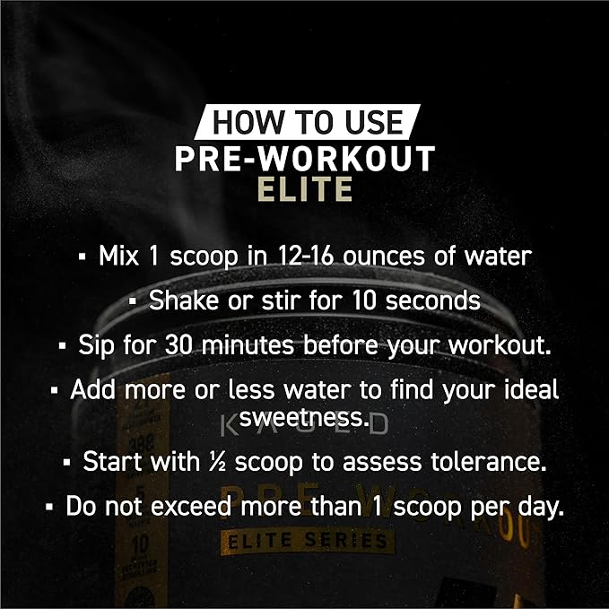 Kaged Pre Workout Elite Powder | Strawberry Lemonade | Pre-Workout with Creatine, Beta Alanine, L-Citrulline, BCAAs | 388 mg Organic Caffeine | Pre Supplements for Men & Women | 20 Servings