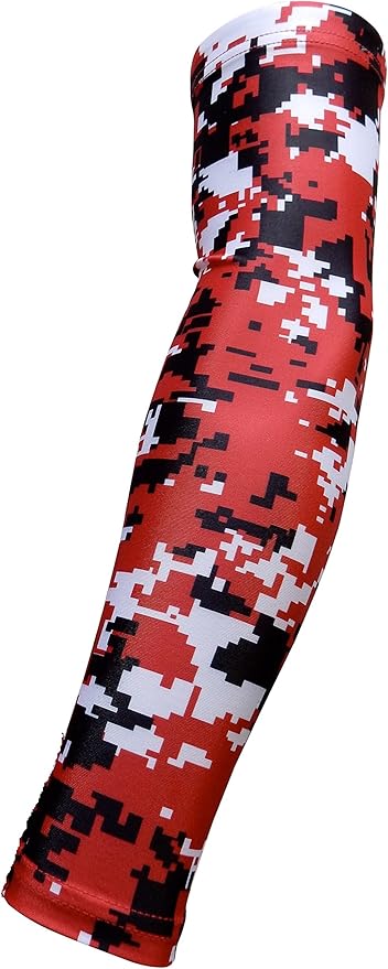 Youth & Adult Sizes Moisture Wicking Compression Arm Sleeve (1 Sleeve) (Over 100 Colors Available in Our Store)