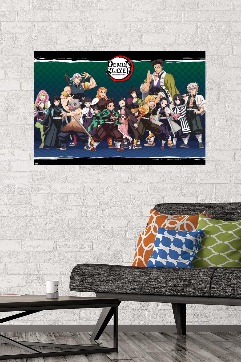 Demon Slayer - Lineup Wall Poster, 34L" x 22.4W", Unframed Version