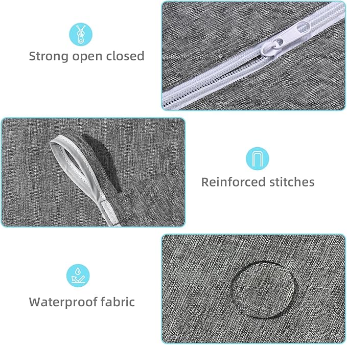 KEEPJOY Hanging Laundry Hamper Bag with 2 Different Types of Hooks, Size 20 x 30 Inch Door Laundry Hamper Storage Bag for Dirty Clothes, Blankets, and Toys (Grey, 1-Pack)