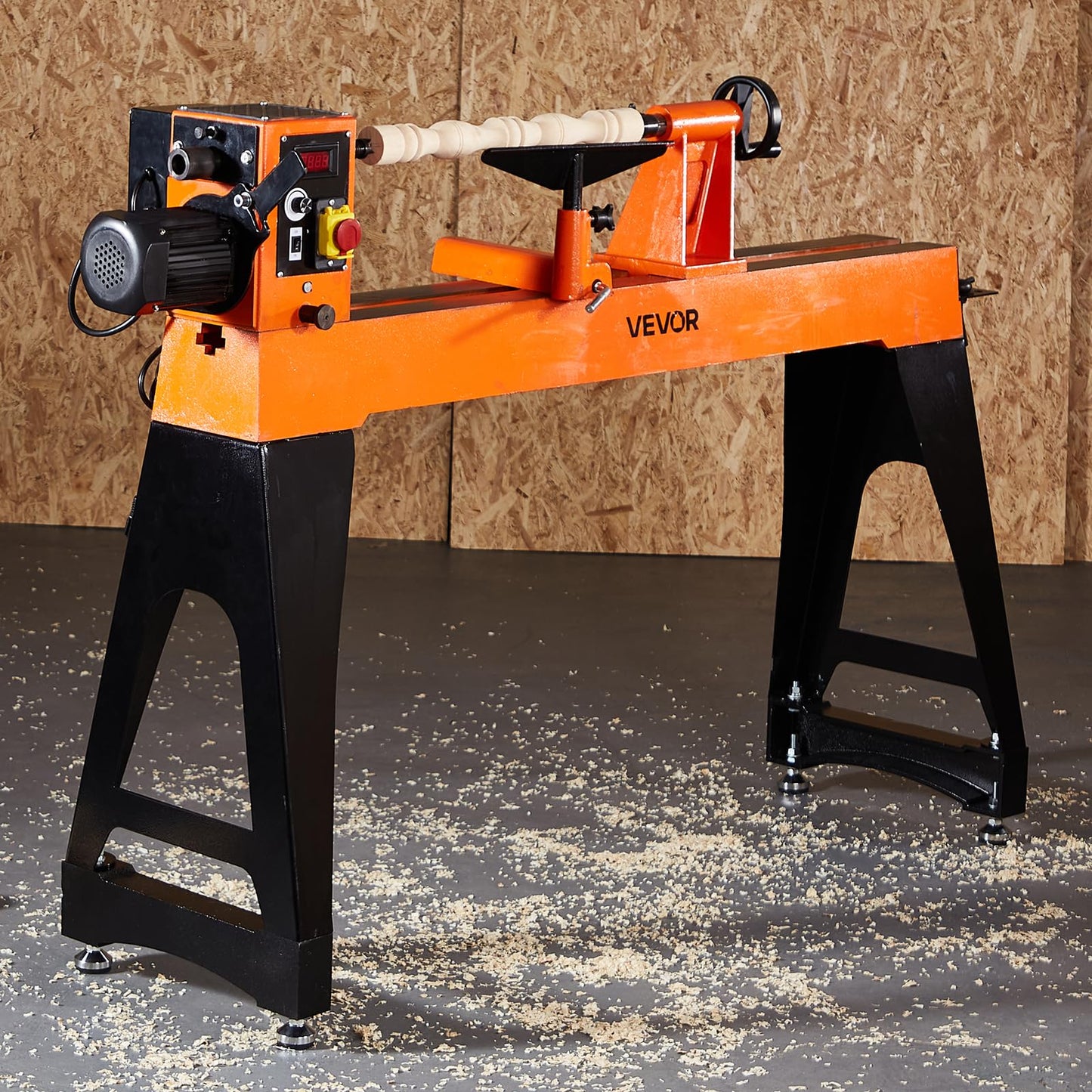 VEVOR 1.5 HP Wood Lathe, 16 x 40 in Wood Lathe Machine with 150 to 3200 RPM Variable Speed Brushless DC Motor Cast Iron Body Tool Rest for Medium to Large Projects Woodworking
