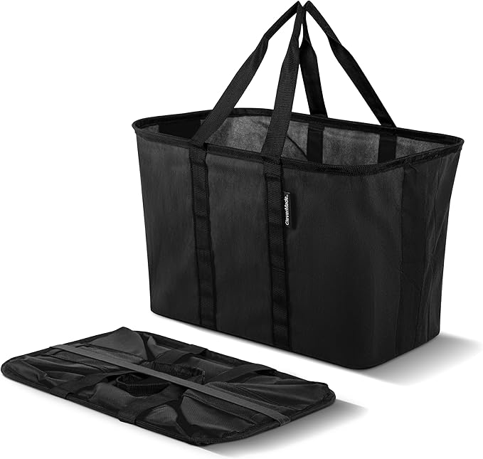 CleverMade EcoBasket Collapsible Tote Basket – Reusable Grocery Tote