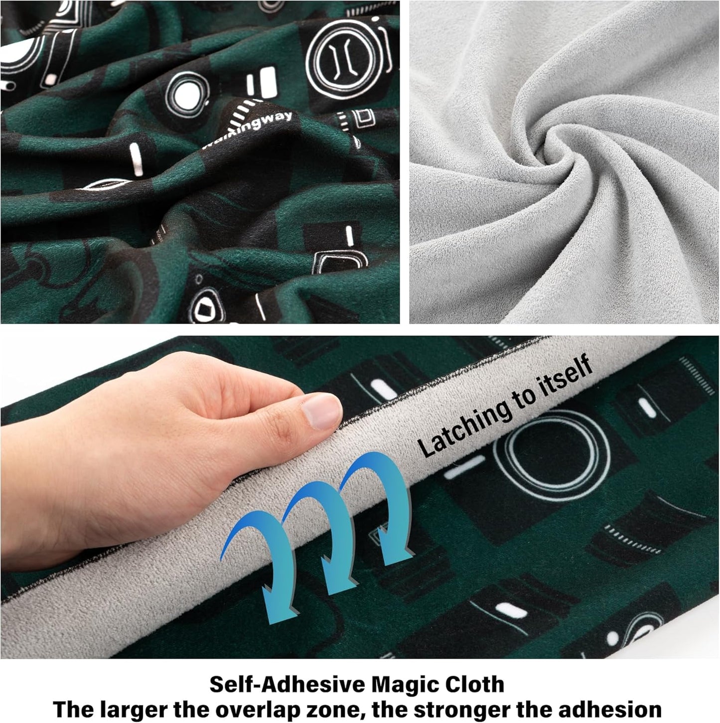 3pcs Camera wrap, Protective Wrap, Magic Self-Adhesive Cloth, Anti-scratch Lens Camera Wrap, Folding, Washable, Lens