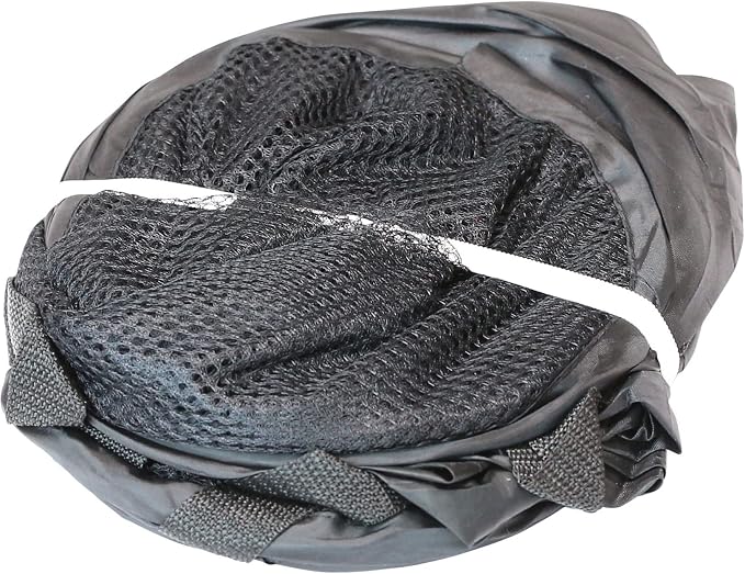Simple Houseware Mesh Pop-Up Laundry Hamper Basket with Side Pocket, Black