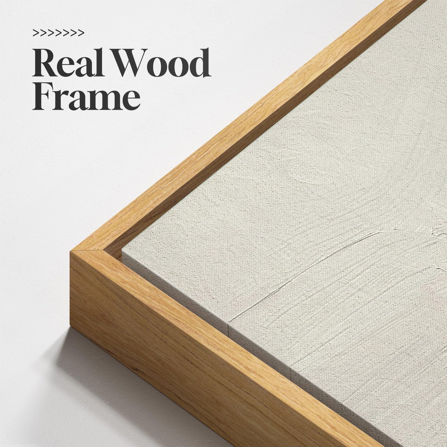 Framed Neutral Tree Set of 3 Wall Art Bedroom, Abstract Modern Rustic Landscape Beige Canvas Artwork for Walls, Nordic Misty Forest Farmhouse Wall Decor for Bedroom Hallway Office, 16x24 Inch