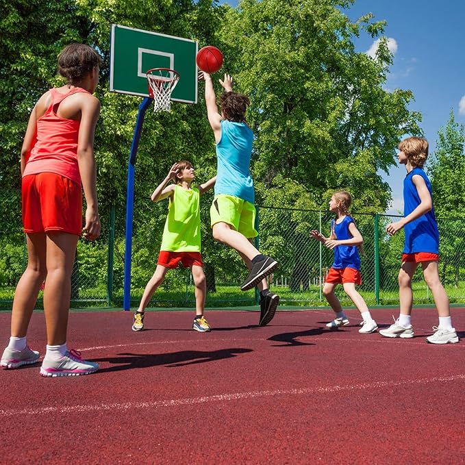8 Pack Mini Basketballs, 7" Small Pool Basketball with Pump, Inflatable PVC Basketball Hoop Indoor, Replacement Basketballs for Pool, Sports Party, Water Games, Outdoor Play