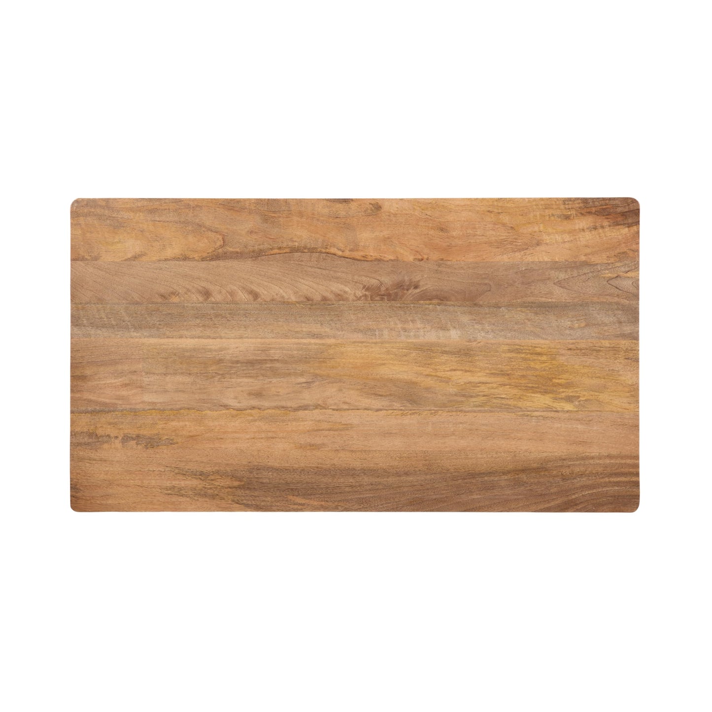 Kate and Laurel Dahl Transitional Rectangular Coffee Table; 36 x 20 x 18; Natural Wood; Modern Rectangle Living Room Table with Solid Mango Wood Construction and Bonus Underlying Storage
