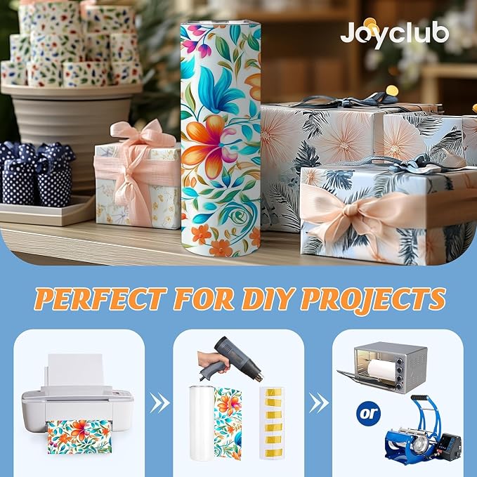 Joyclub Sublimation Tumblers 20 oz 10 Pack Flat Bottom Sublimation Blanks Bulk Stainless Steel Insulated Skinny Straight Cups with Lid and Straw, Gift Box