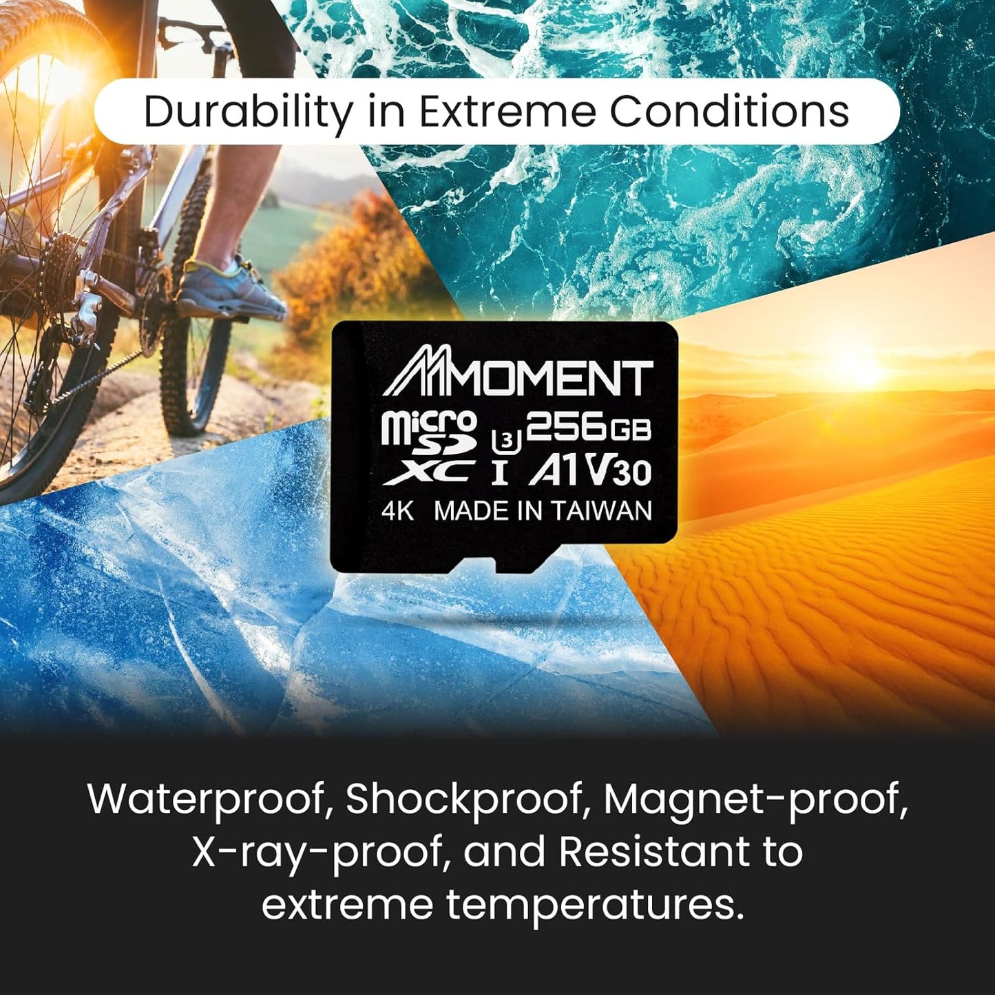 MMOMENT 256GB MM13 A1, U3, V30, 10 100 70 Micro SDXC Card, Jolly, UHS-I, Class Compatible, Read Speed Up to MB/s