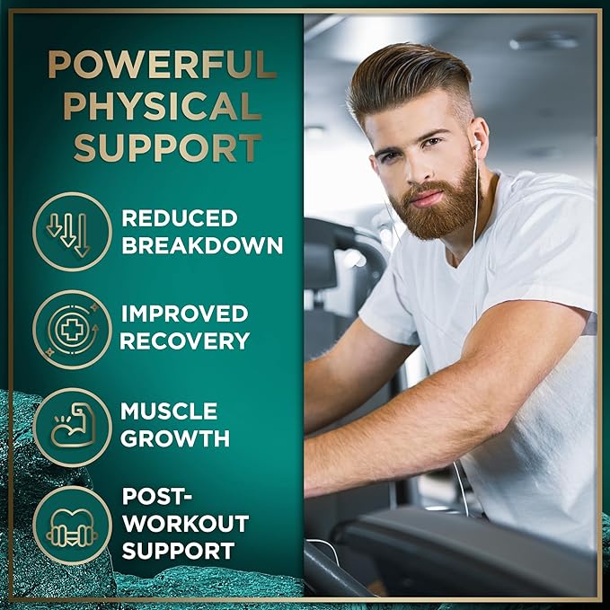 WILD FUEL Essential Amino Acids Supplement for Women and Men - All 9 BCAAs Amino Acid Complex for Power and Recovery - EAA Lysine, Tryptophan, Isoleucine - 2 Pack 240 Vegan BCAA Capsules