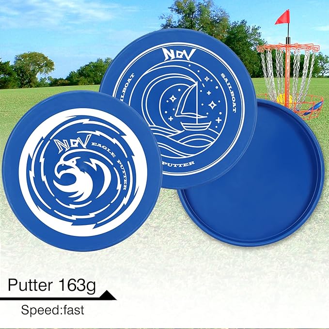 NQV Disc Golf Set with Bag,Disc Golf Beginner Set,6 Pack Flying Discs with Putters Drivers Mid Ranges+1 Disc Golf Bag for Beginners