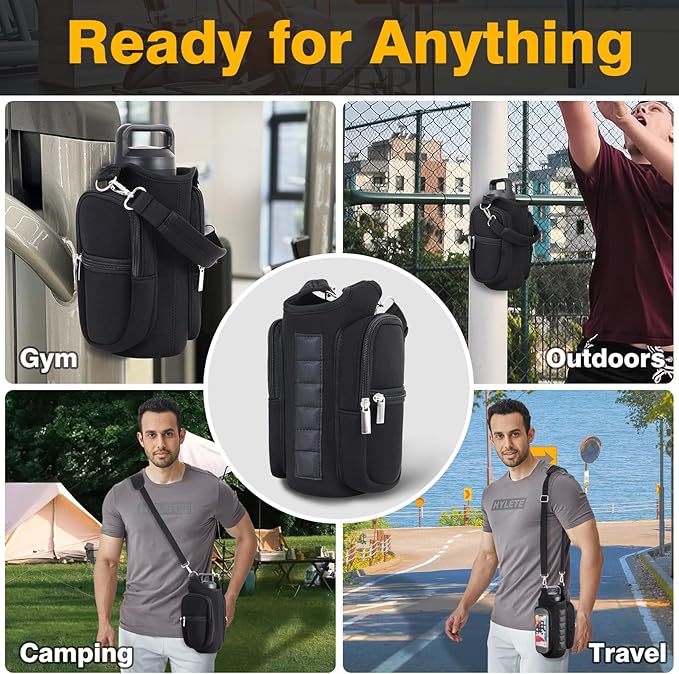 Magnetic Gym Bag for Men & Women - Water Bottle Holder, Crossbody Strap, Touchscreen Pocket & Creative Storage - Perfect for Gym, Running, Travel & Fitness Essentials