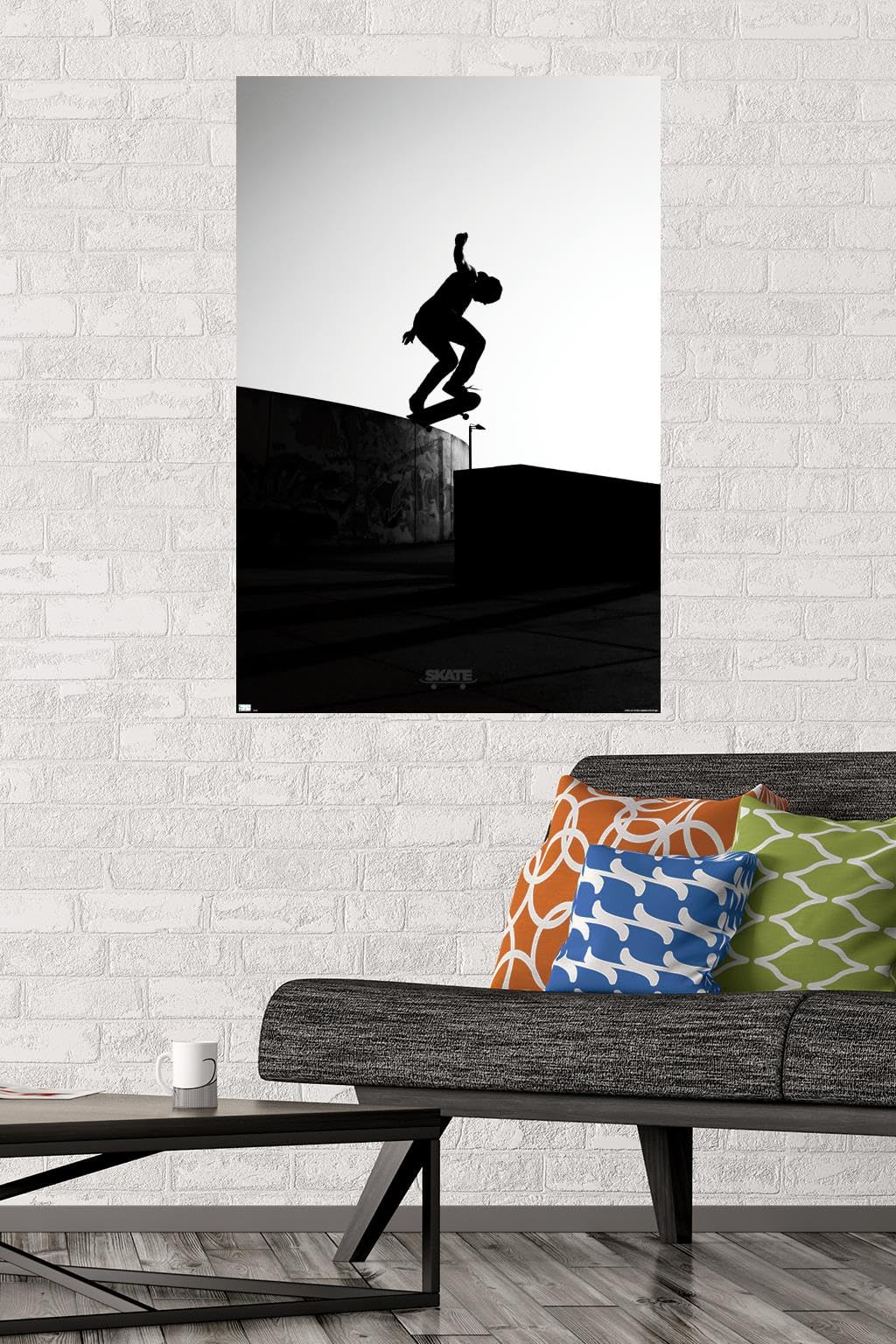 Trends International Skateboarding - Silhouette Wall Poster, 22.375" x 34", Premium Unframed Version