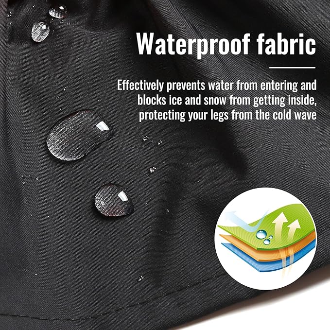 INNOLIFE Unisex Waterproof Snowproof Outdoor Hiking Walking Gaiters Climbing Hunting Snow Legging Leg Cover Wraps