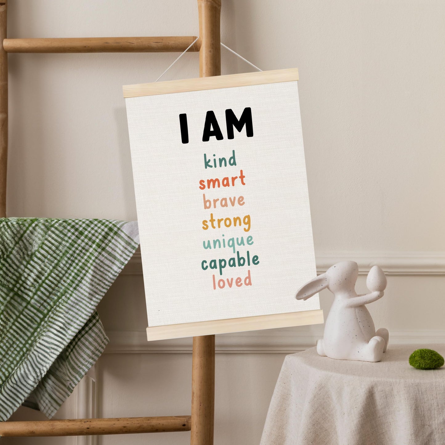 Koesus Inspirational Classroom Wall Art Poster Hanger Frame 12x16 Inch Set of 3, Positive Affirmations for Kids, Motivational Canvas Pictures Prints Framed Wall Decor for Classroom Kids Room Playroom
